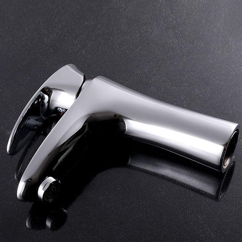 Single Handle Basin Lavatory Faucet Low Arc Brass Bathroom Faucet