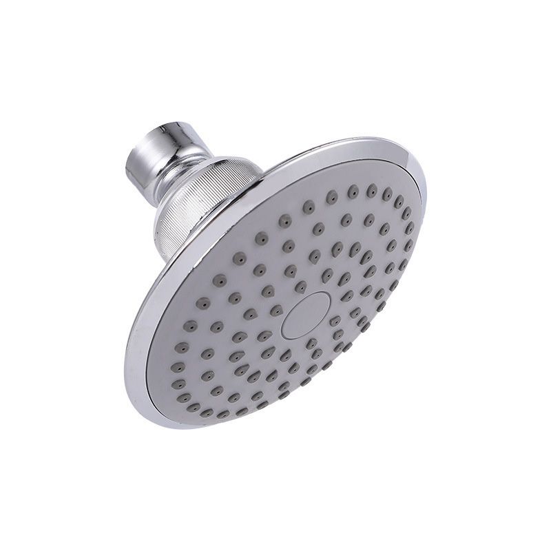 Round Shape Shower Head Modern Swivel Wall Mounted Fixed Shower Head