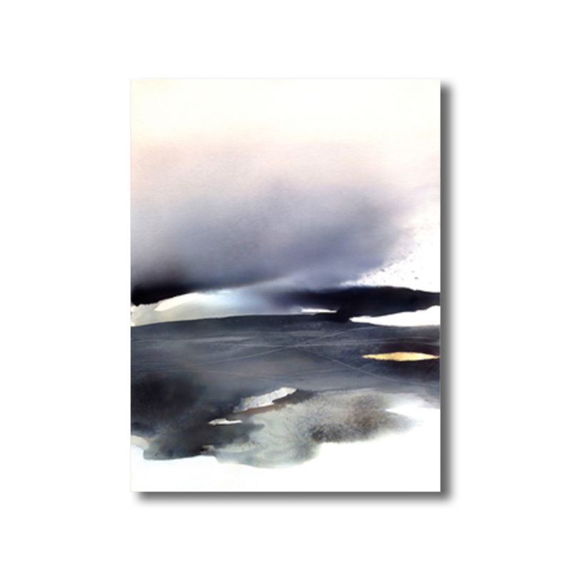 Soft Color Abstract Canvas Print Watercolor Contemporary Art Textured Painting for Bedroom
