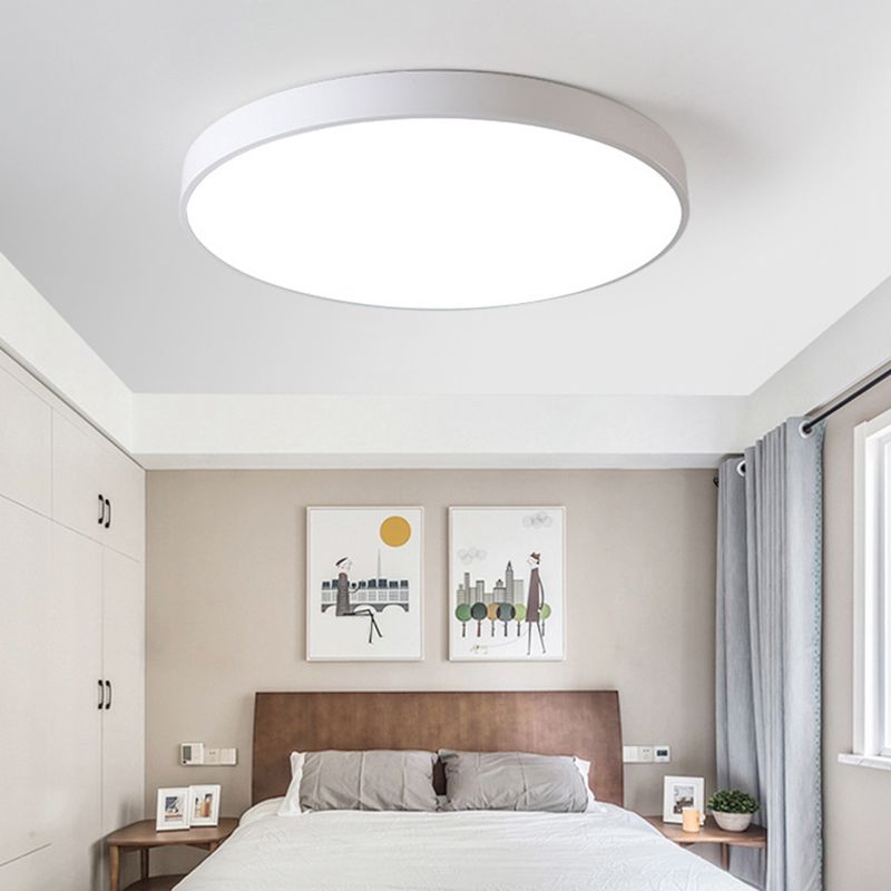 Circular Flush Mount Ceiling Lighting Fixture Modern Acrylic Flush Mount