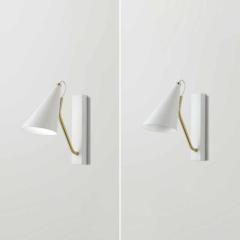 Tapered Wall Sconce Lighting Modern Wall Lamp Metal 1 Light Sconce Light