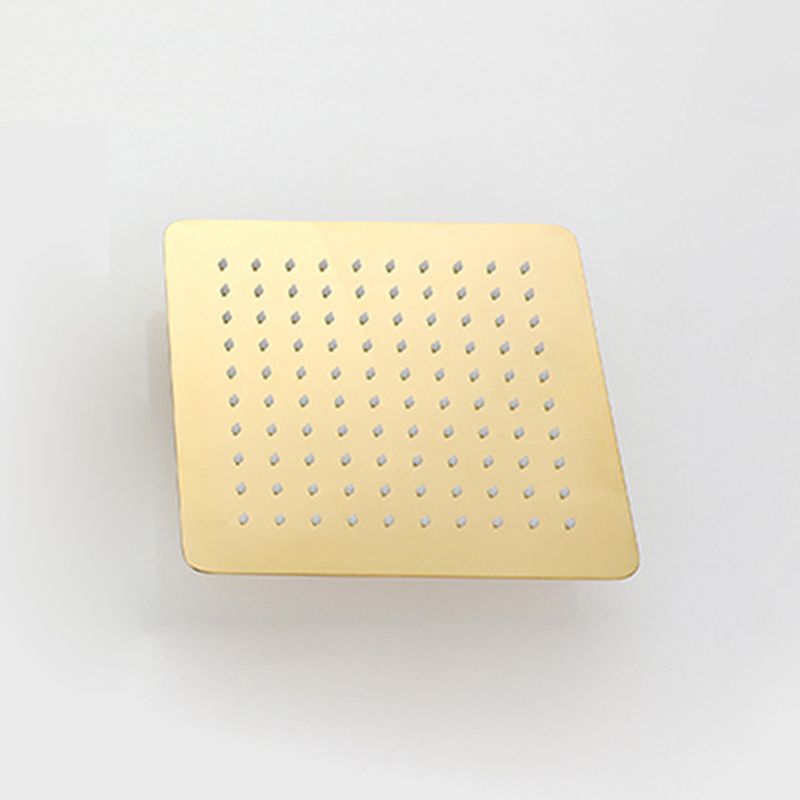Stainless Steel Square Showerhead Standard Spray Pattern Wall-Mount Showerhead