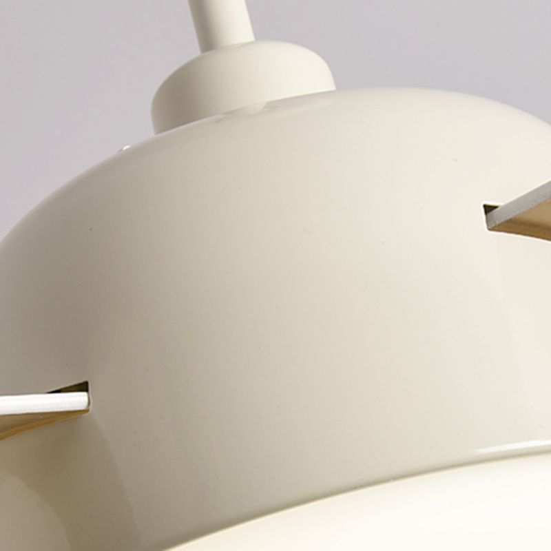 Metal Fan Shape Ceiling Fans Kid Style 1 Light Ceiling Mount Fan Fixture