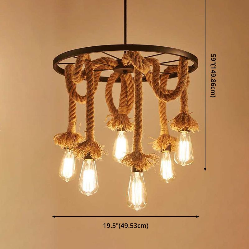 Amélioration de l'ampoule exposée de style rétro exposée Amélioration du plafond suspendu pour restaurant