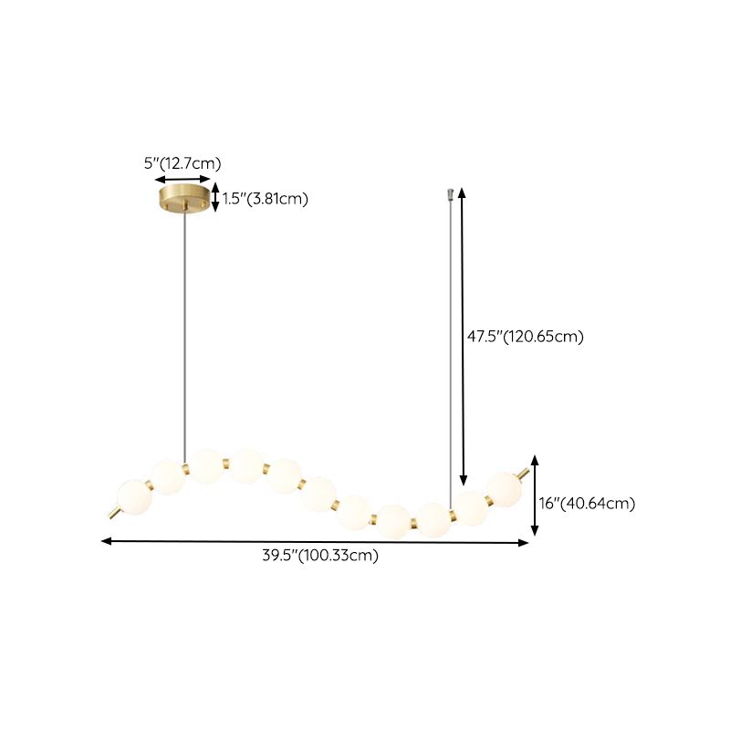 Contemporary Island Light Fixtures Molecule Hanging Lamp for Dining Room