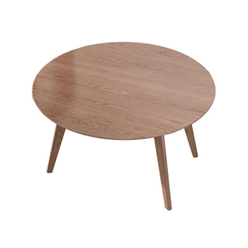 Solid Wood Dining Table Modern Brown 4 Legs Dining Table for Home Use