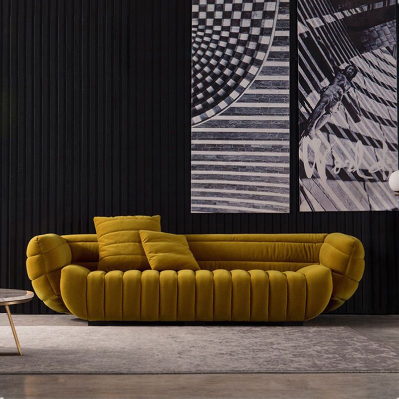 Contemporary Tuxedo Arm Sofa Tight Back Standard Seating for Living Room