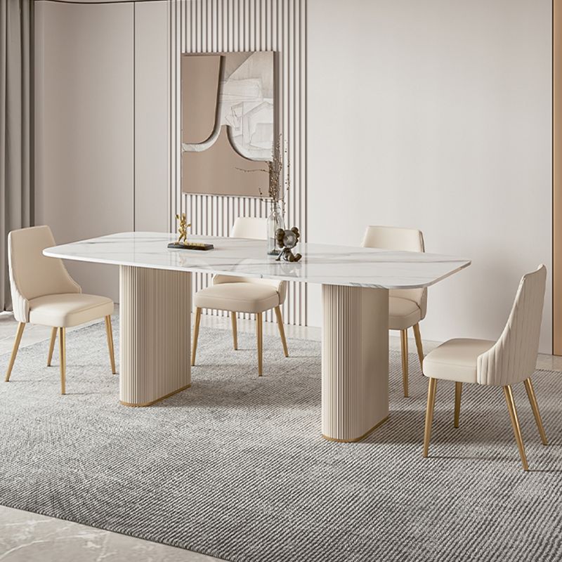 Glam Side Chair Dining Room Gold Legs Dining Armless Parsons Chair