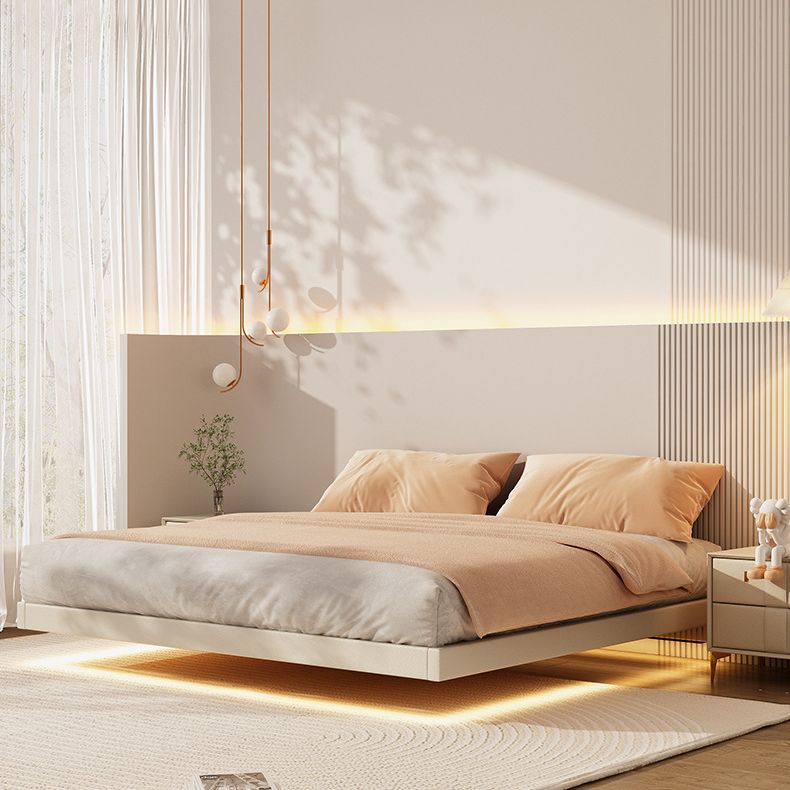 Solid Wood Platform Bed Frame Contemporary White Platform Bed