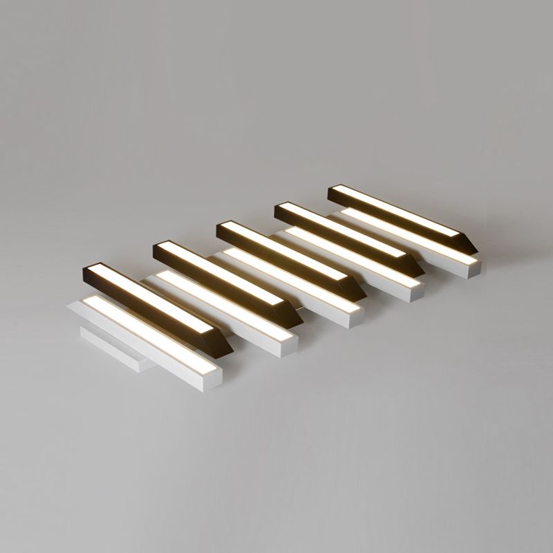 Luminaire de plafond encastré à plusieurs têtes, plafonnier LED contemporain