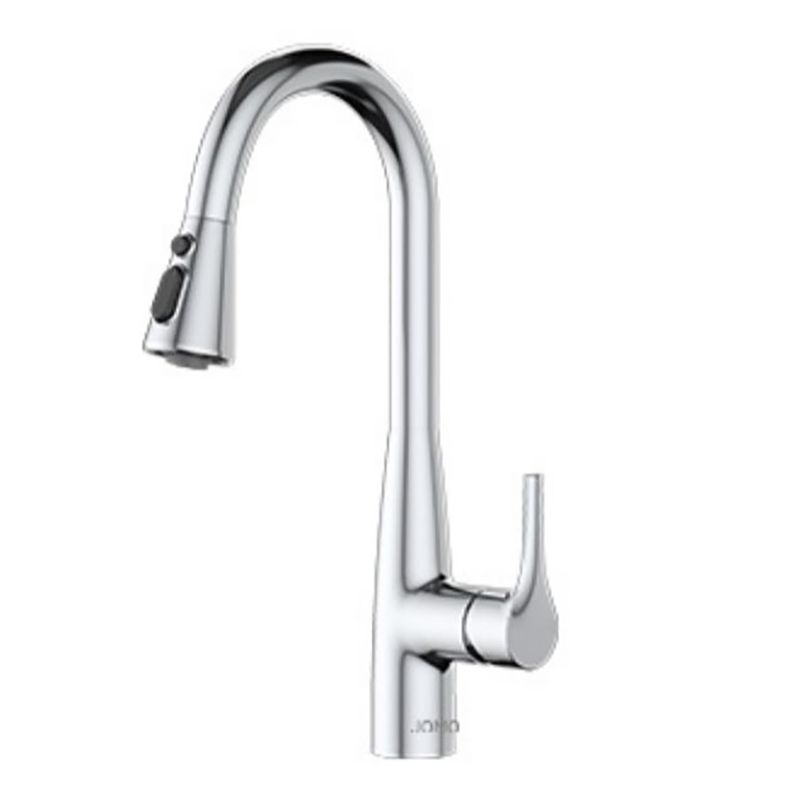 Modern Style Kitchen Faucet Copper Pull Down Lever Handle Kitchen Faucet