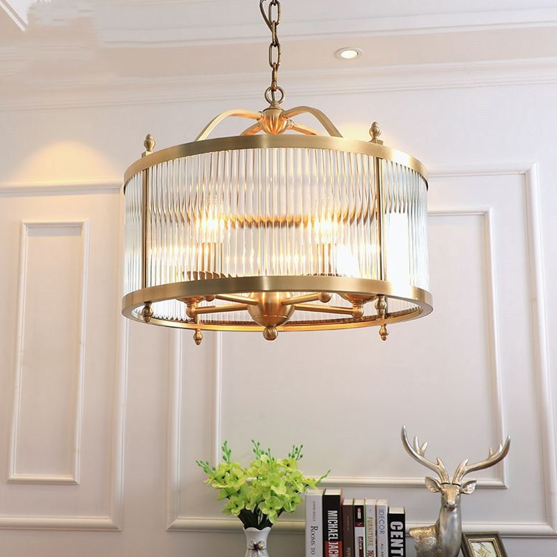 Luminaires de lustre en cuivre.