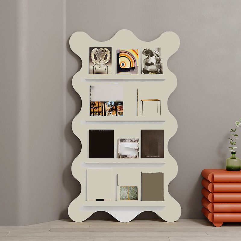 Urban Etagere Metal Bookshelf Closed Back Vertical Bookcase for Living Room