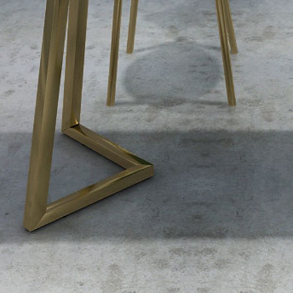 Solid Wood Dining Set with Velvet Chairs 1/3/5/7 Pieces Dinette Set for Home