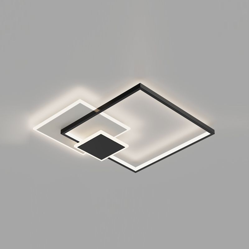 Luminaires de plafond encastrés contemporains à LED pour salon