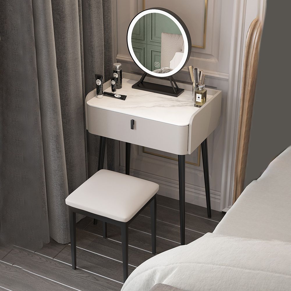 15" Wide Contemporary Make-up Vanity Mirror Dressing Table with Drawer