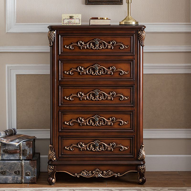 Classic Glam Storage Chest Solid Wood Storage Chest Dresser with 4/5/6 Drawers