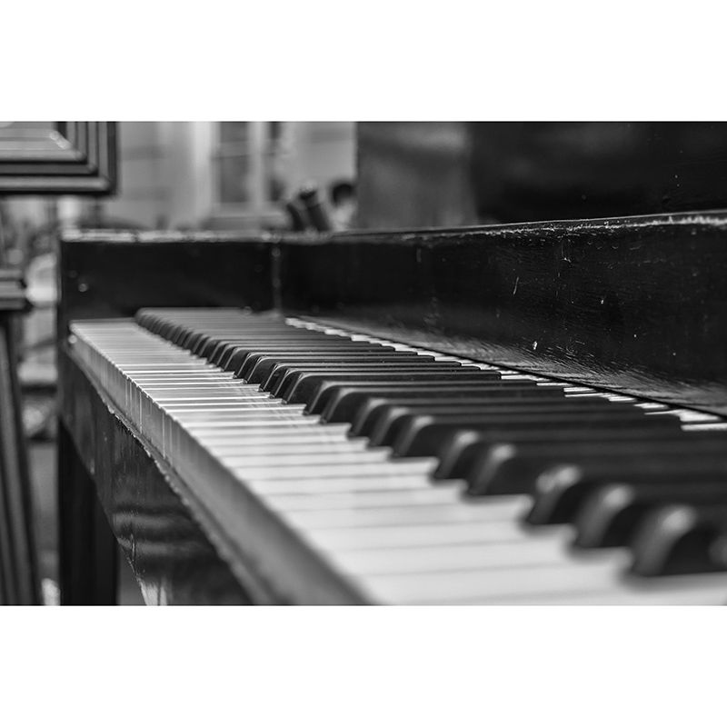 Piano Key 3D Horizontal Photography Mural Decorative Eco-friendly for Wall Decor