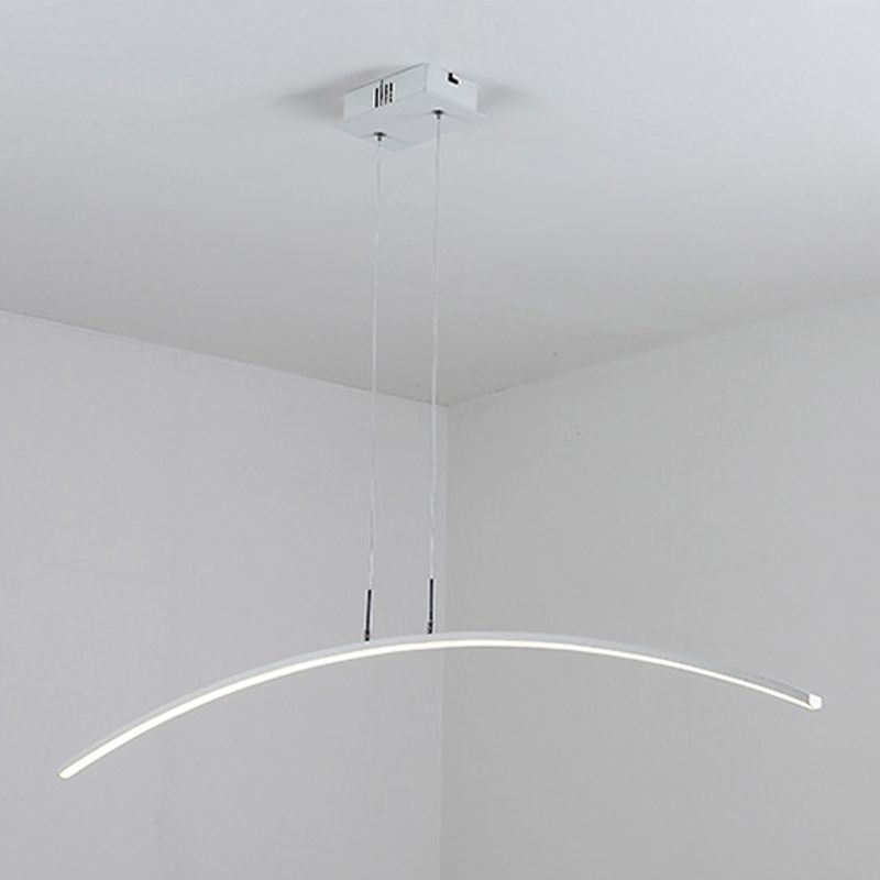 Modern Kitchen Island Lighting Black/White LED Ceiling Light for Foyer