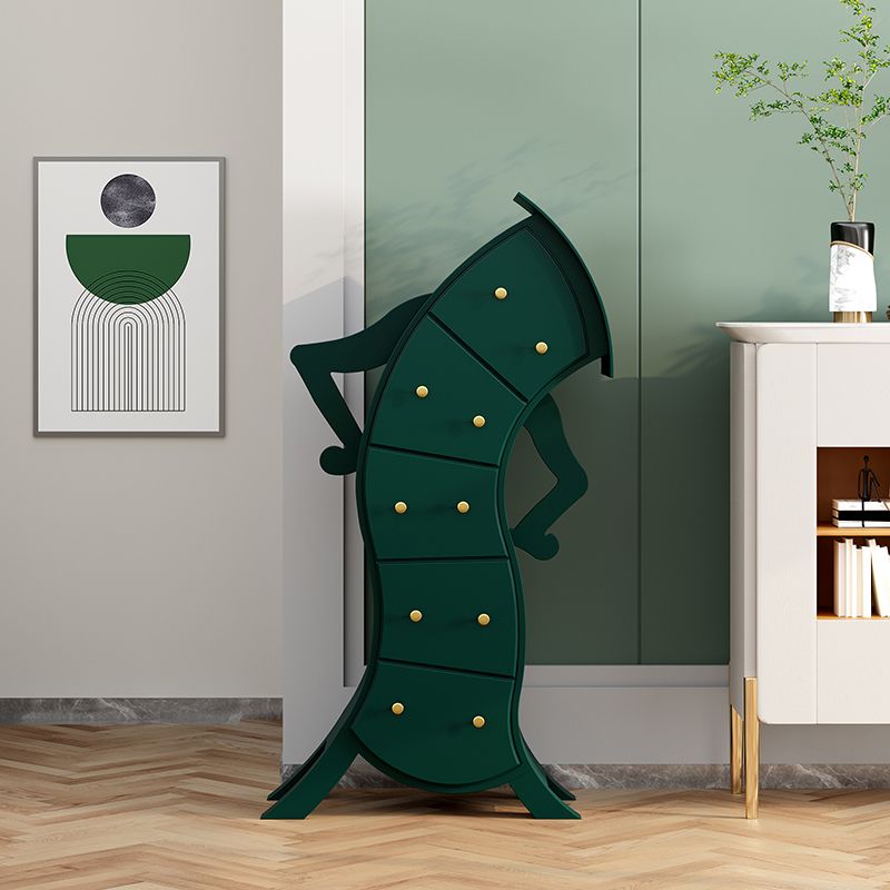 Classic Glam Dresser Manufactured Wood Storage Chest Dresser , 13.65 Inch Width