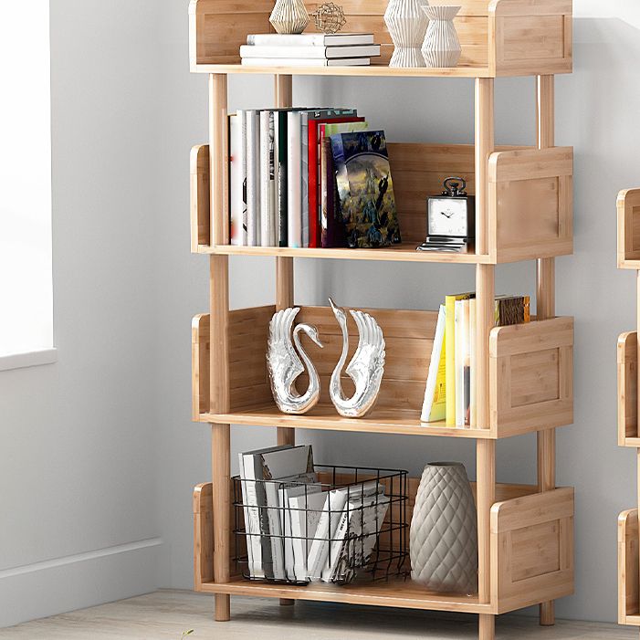 Scandinavian Style Bookshelf Open Back Engineer Wood Bookcase for Office
