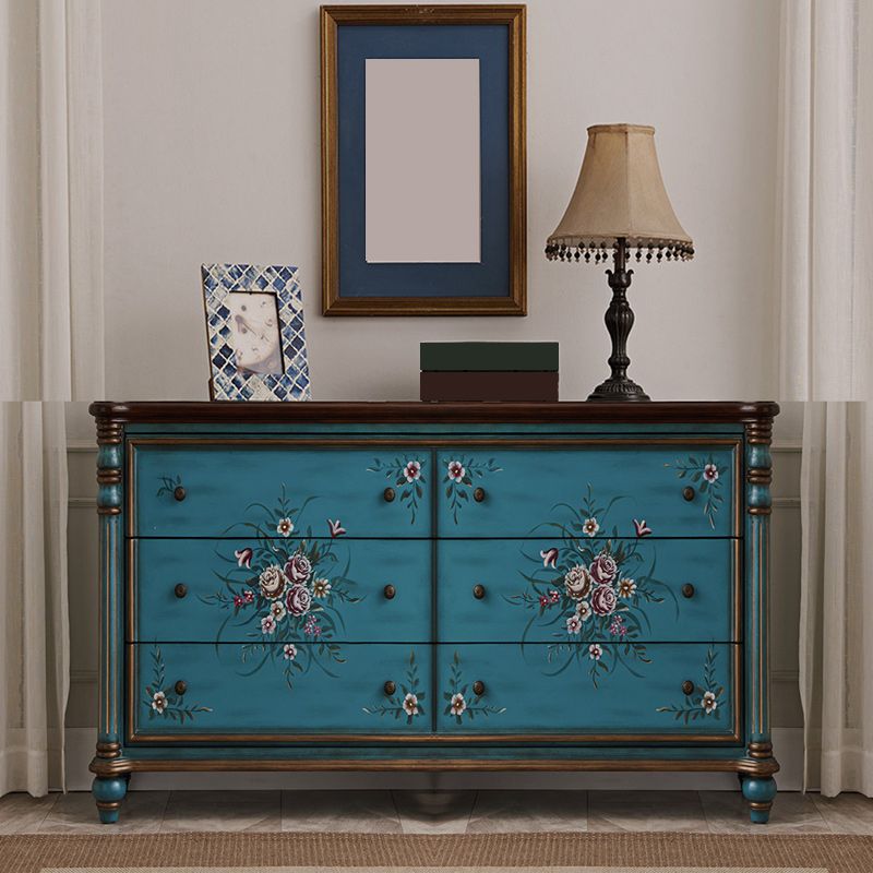 Solid Wood Lingerie Chest Traditional Horizontal Storage Chest