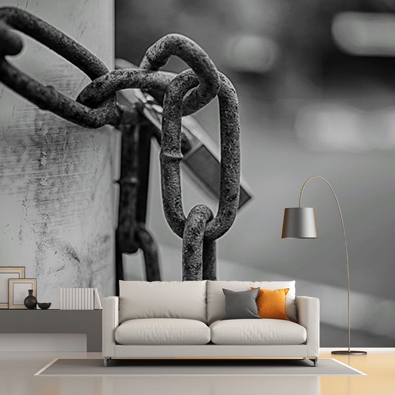 Metal Mural Industrial Style Mildew Resistant Decorative Boys Bedroom Wall Covering