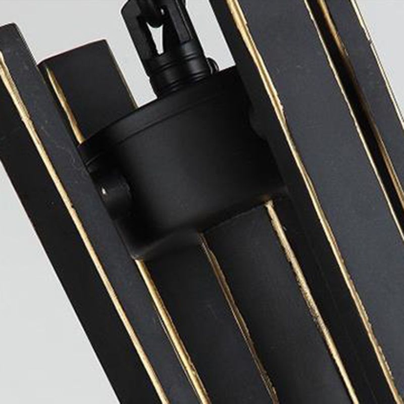 Weiße Glasglocke hängende Kronleuchter traditioneller 3/6 Lichter Wohnzimmer Anhänger Licht in Schwarz