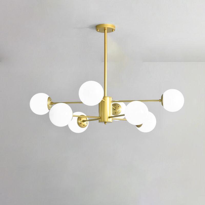 Contemporary Style Spherical Shape Chandelier Lights Glass Chandelier Lighting