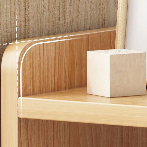 Scandinavian Style Bookshelf Open Back Bookcase for Home Office Study Room