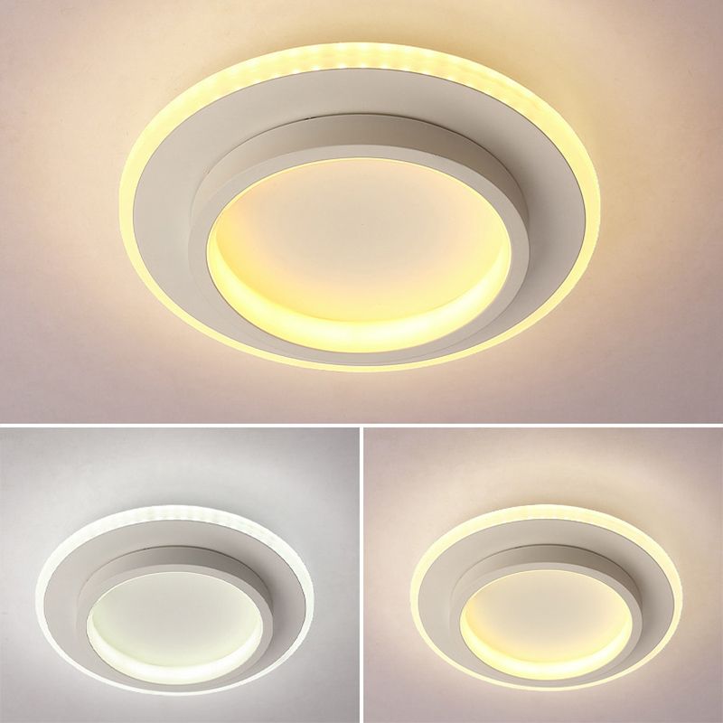 Lámpara de techo de montaje empotrado de estilo nórdico, iluminación LED de montaje empotrado con forma geométrica para dormitorio