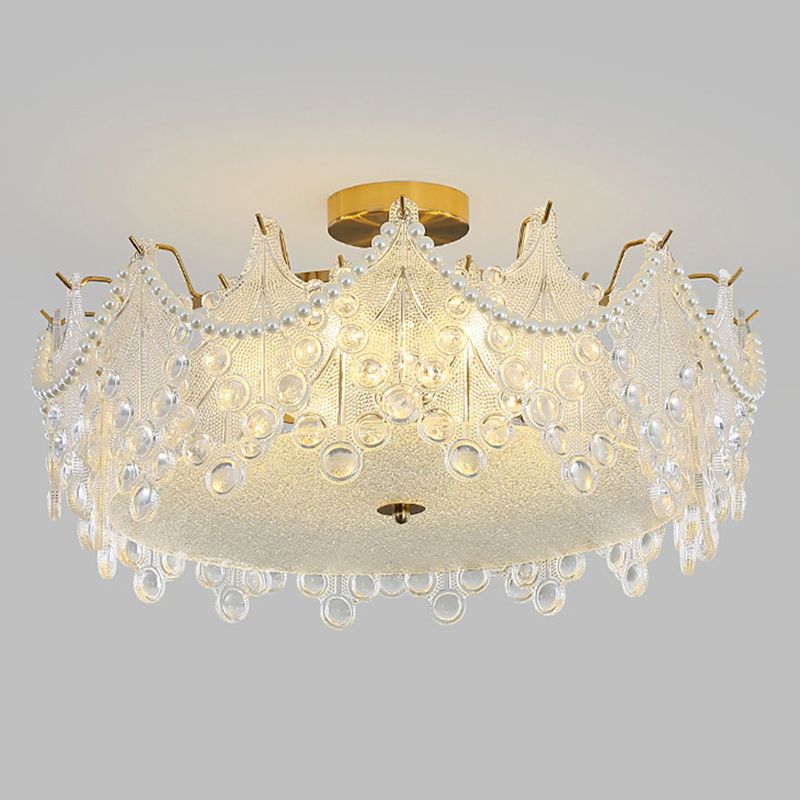 Glass Shade Flush Mount Ceiling Light Modern Flush Mount Ceiling Fixture