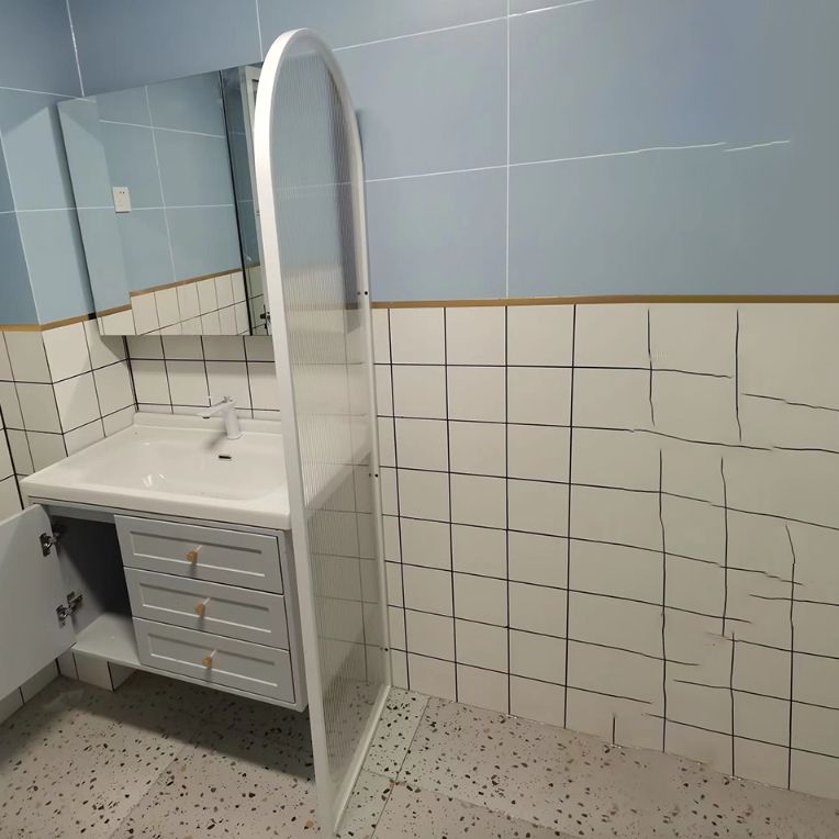 Frame Shower Bath Door Metal Shower Doors with Square Hardware