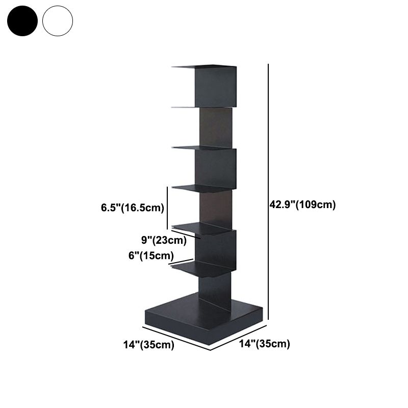Closed Back Bookshelf Contemporary Style Invisible Bookcase for Study Room