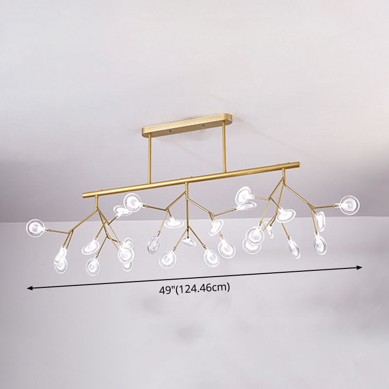 27 Lights Firefly Island Pendant Modern Acrylic Ceiling Lights for Dining Room