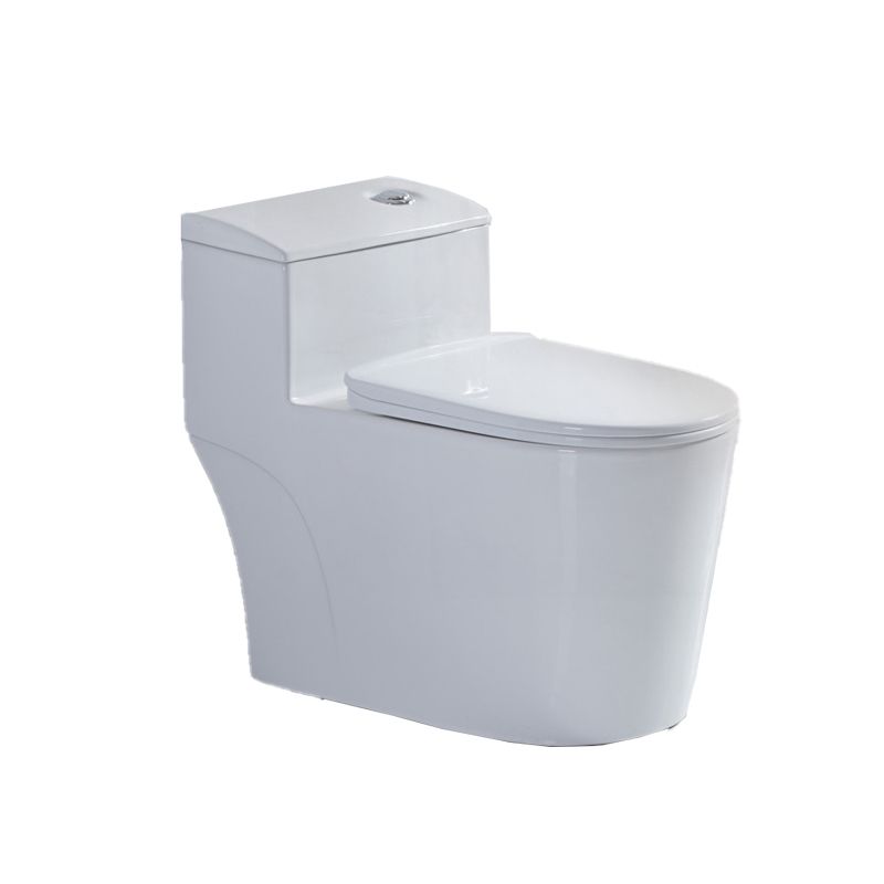 Traditional White Ceramic Flush Toilet Seat Included Urine Toilet for Washroom