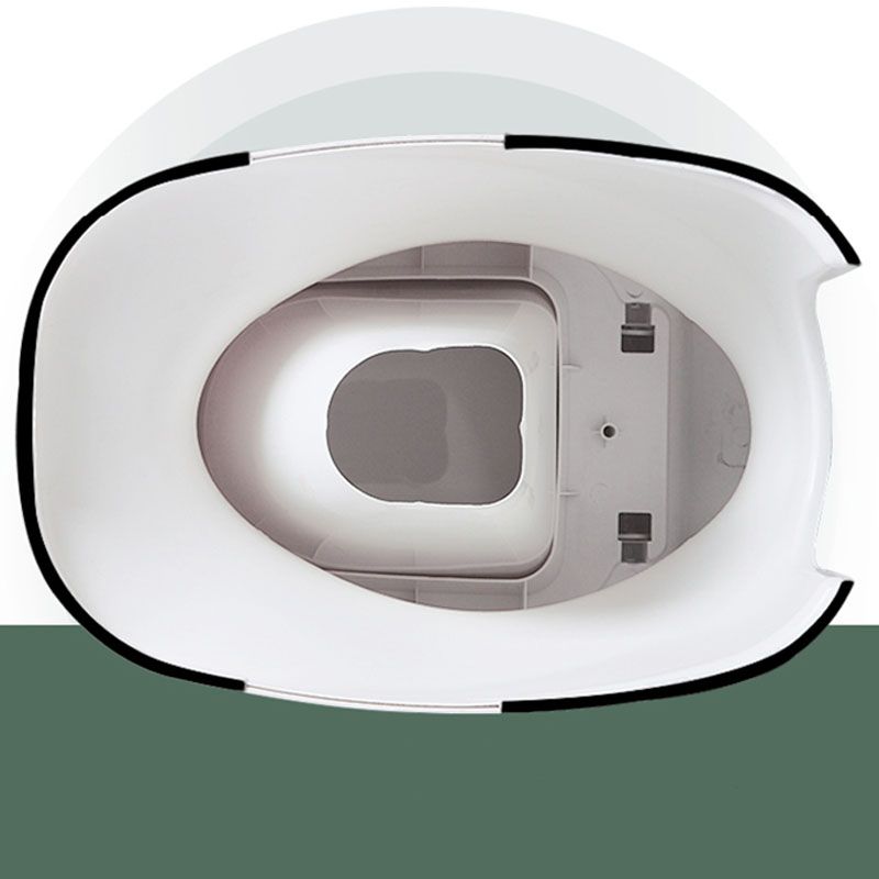 Modern Plastic Toilet Floor Mounted Toilet Bowl with Slow Close Seat for Bathroom