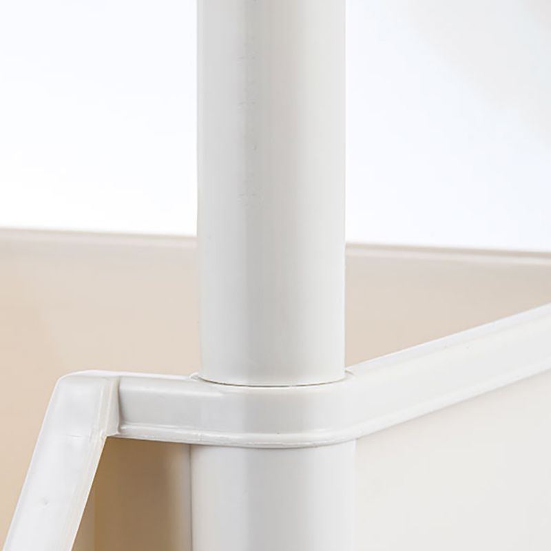 Urban Closed Back Shelf Bookcase Plastic/Acrylic Bookshelf with Caster