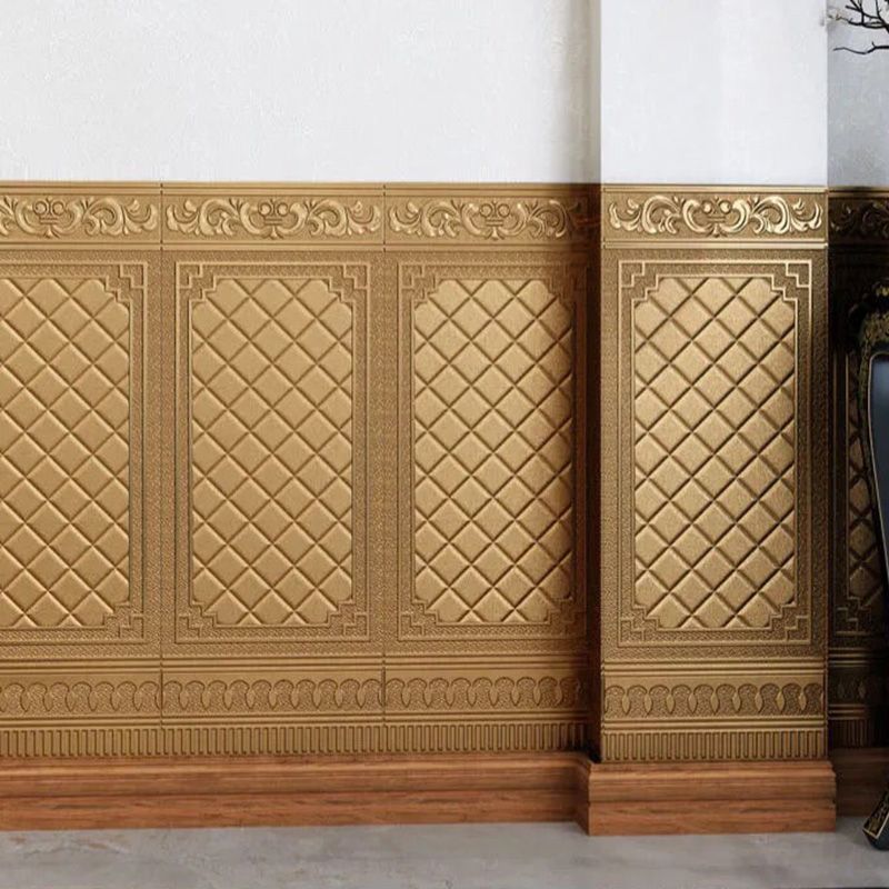 Contemporary Wall Plank 3D Print Bathroom Living Room Wall Panels Set of 10