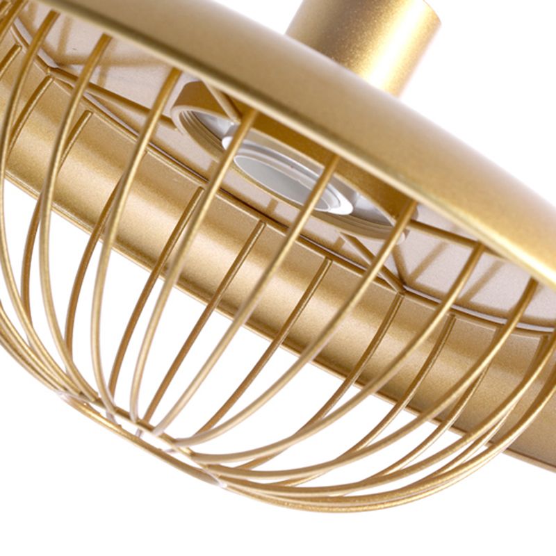 Pot Cover Shape Hanging Lighting Postmodern Style Metal 1 Light Pendant Lamp