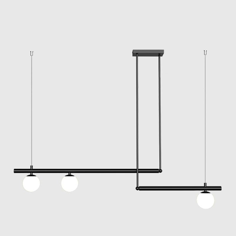 Moderne Stil sphärischer Anhänger Lichter weiße Glashängeanhänger Lichter