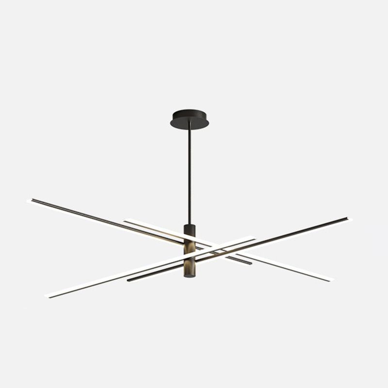 Contemporary Linear Chandelier Lights Metal Chandelier Lighting Fixtures