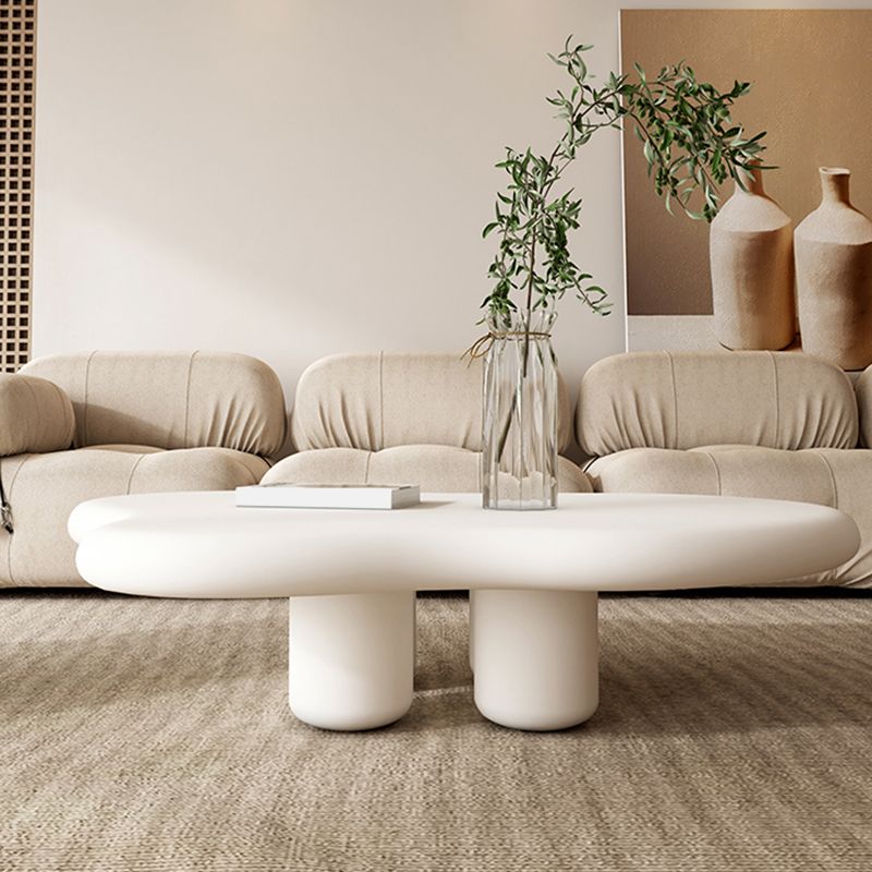 11.81" Tall Scandinavian Style Cocktail Table 4 Legs Coffee Table