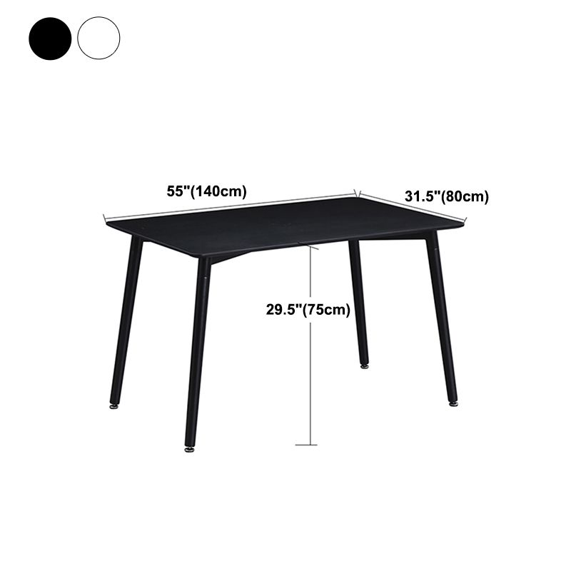 Mesa de comedor de estilo industrial 4 Pats Mesa de comedor con base de madera para uso en el hogar