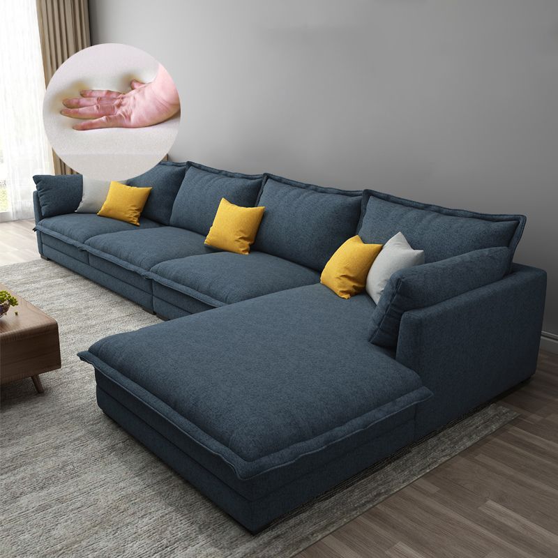 35.43 " H Cotton Blend Pillow Top Arm Sofa & Chaise for Living Room