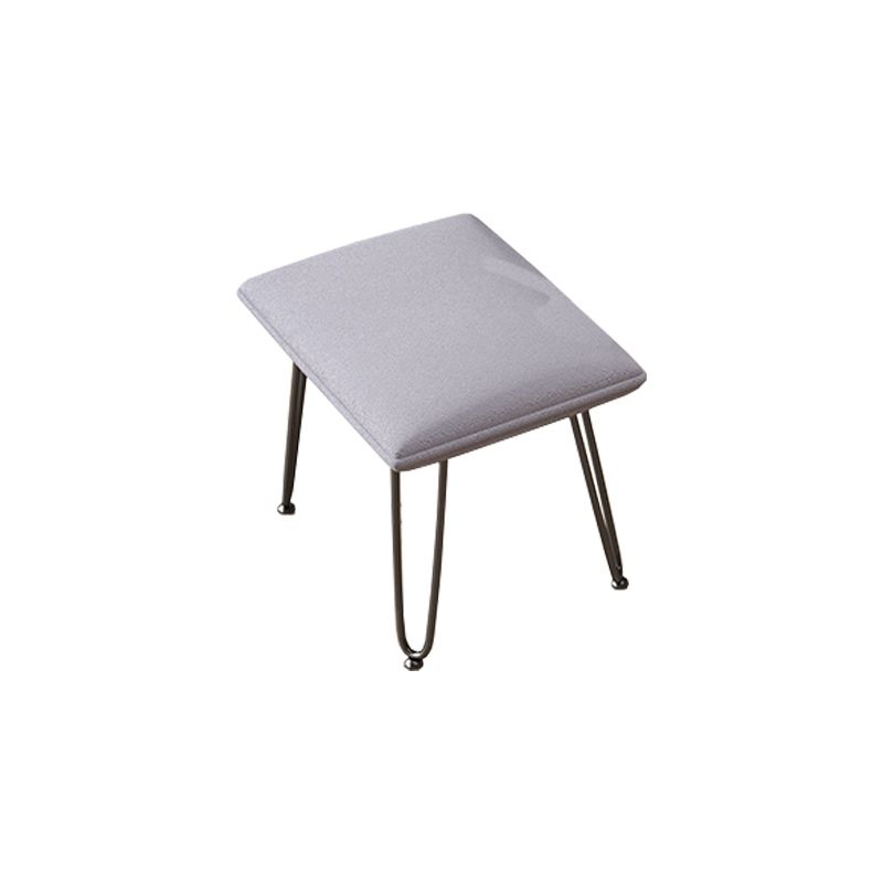 Contemporary Upholstered Rocker Chair Metal Frame Spindle Rocker Chair with Ottoman