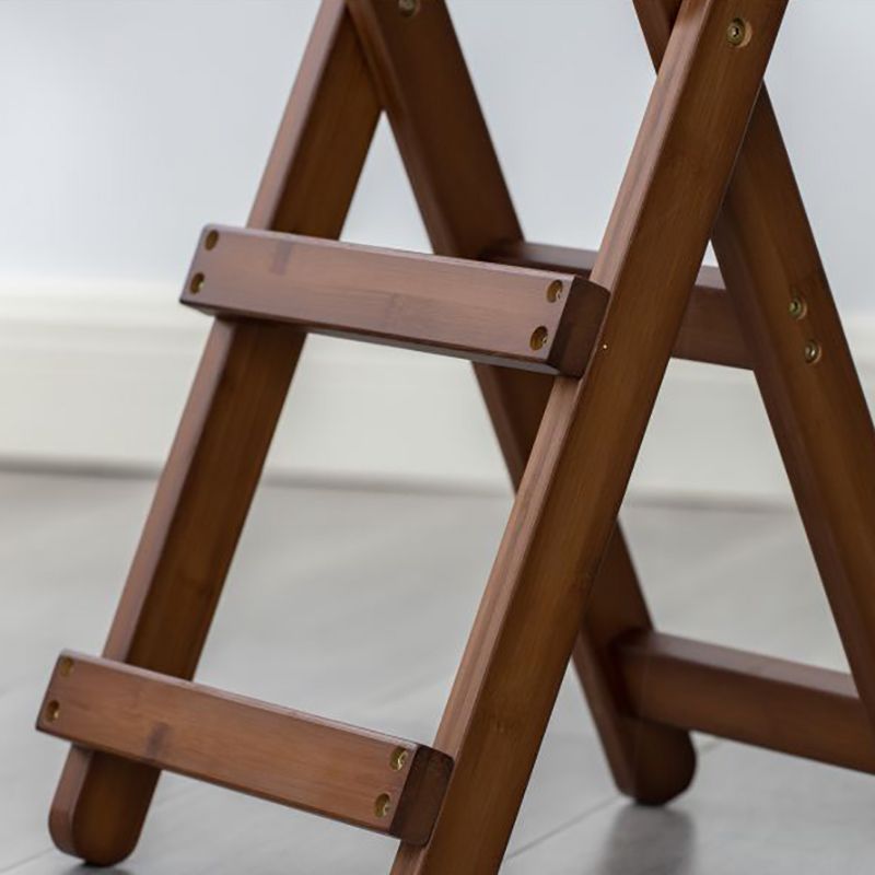 Contemporary Solid Wood Folding Bar Stool Indoor Bar Stool with Wooden Seat