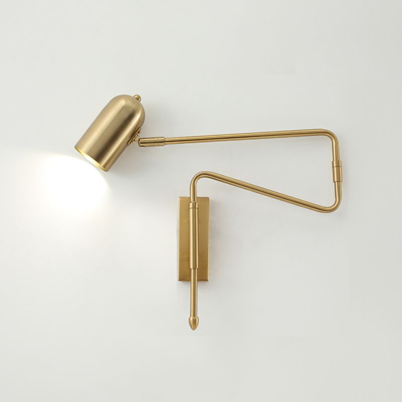 Metalen geometrische schaduwmuuronderdelen in moderne stijl zwenkarmwandverlichting