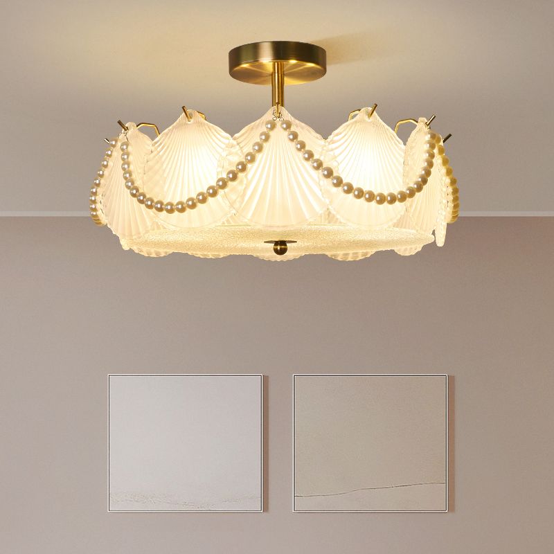 Glass Shade Flush Mount Ceiling Light Modern Flush Mount Ceiling Fixture