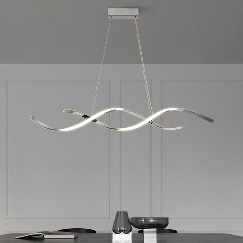 2-Lights Modernist Island Pendants Metal Pendant Lights for Dining Room